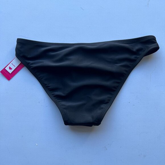 Xhilaration Juniors' Cheeky Bikini Bottom Black Medium - Picture 4 of 6